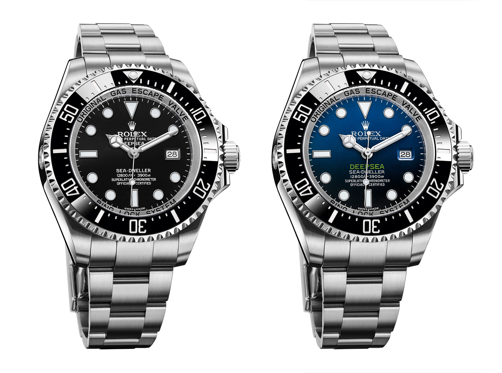 Rolex deepsea blue discount black