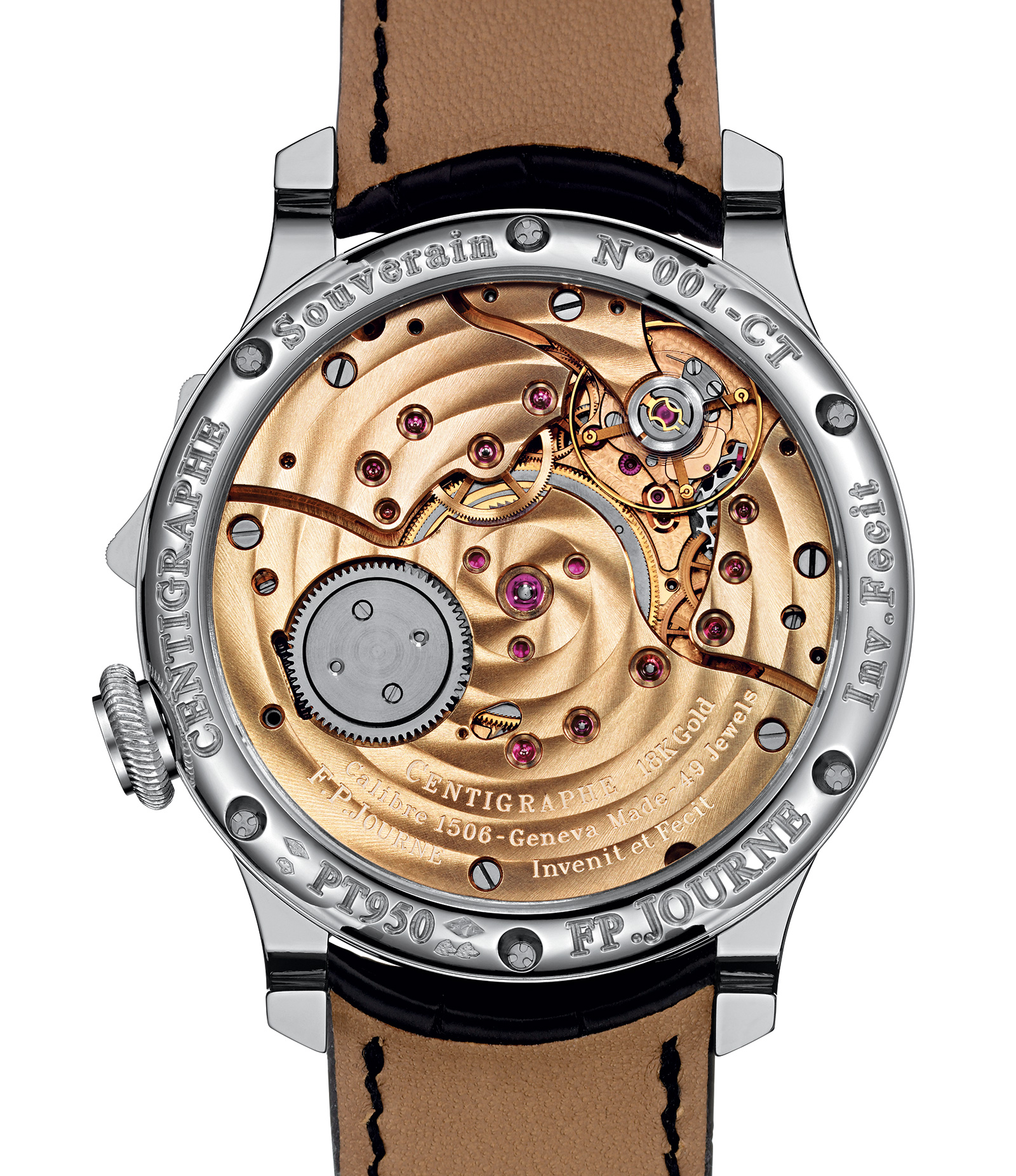 FP Journe Centigraphe platinum back