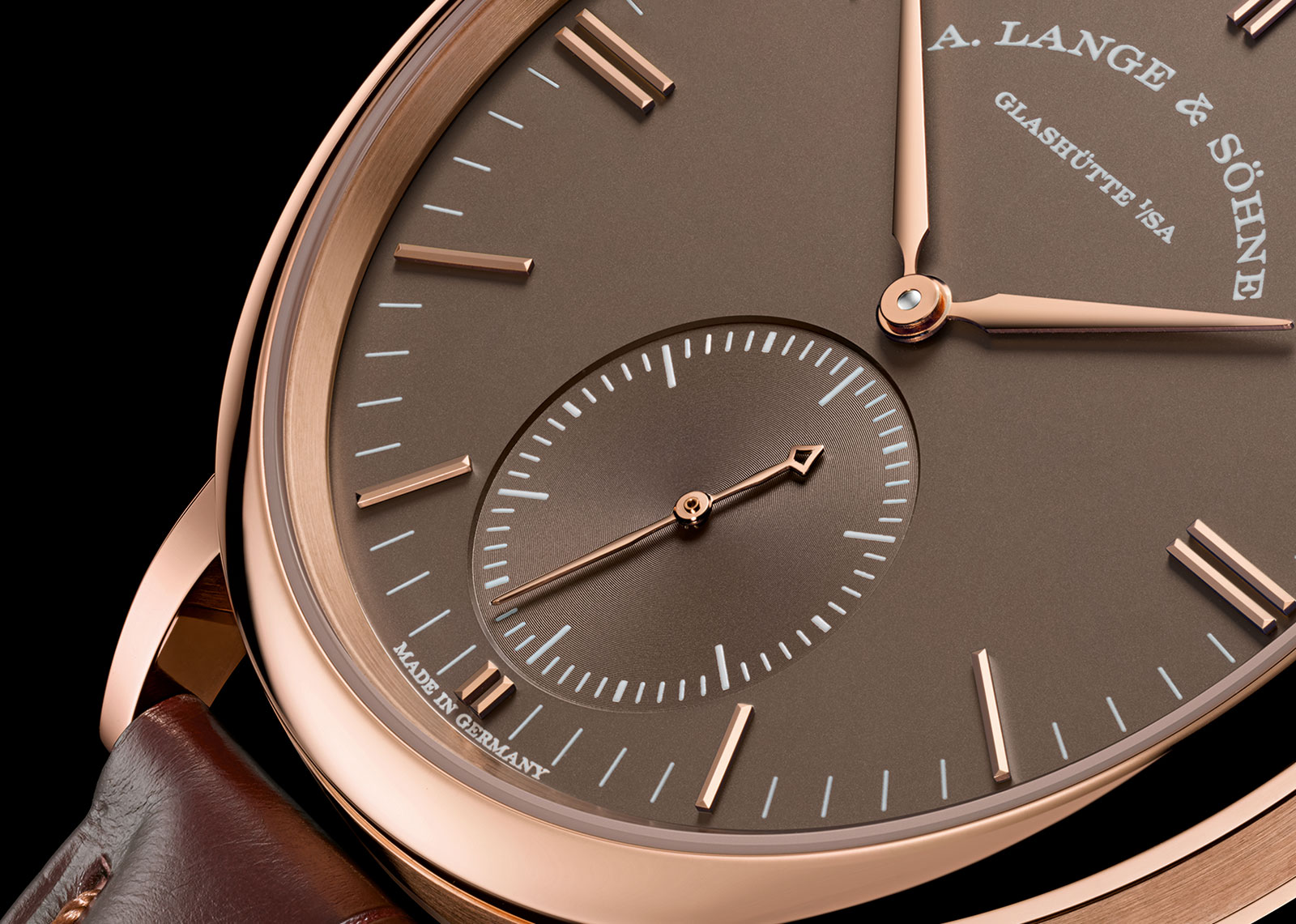 Lange Saxonia Automatic terra-brown dial 4