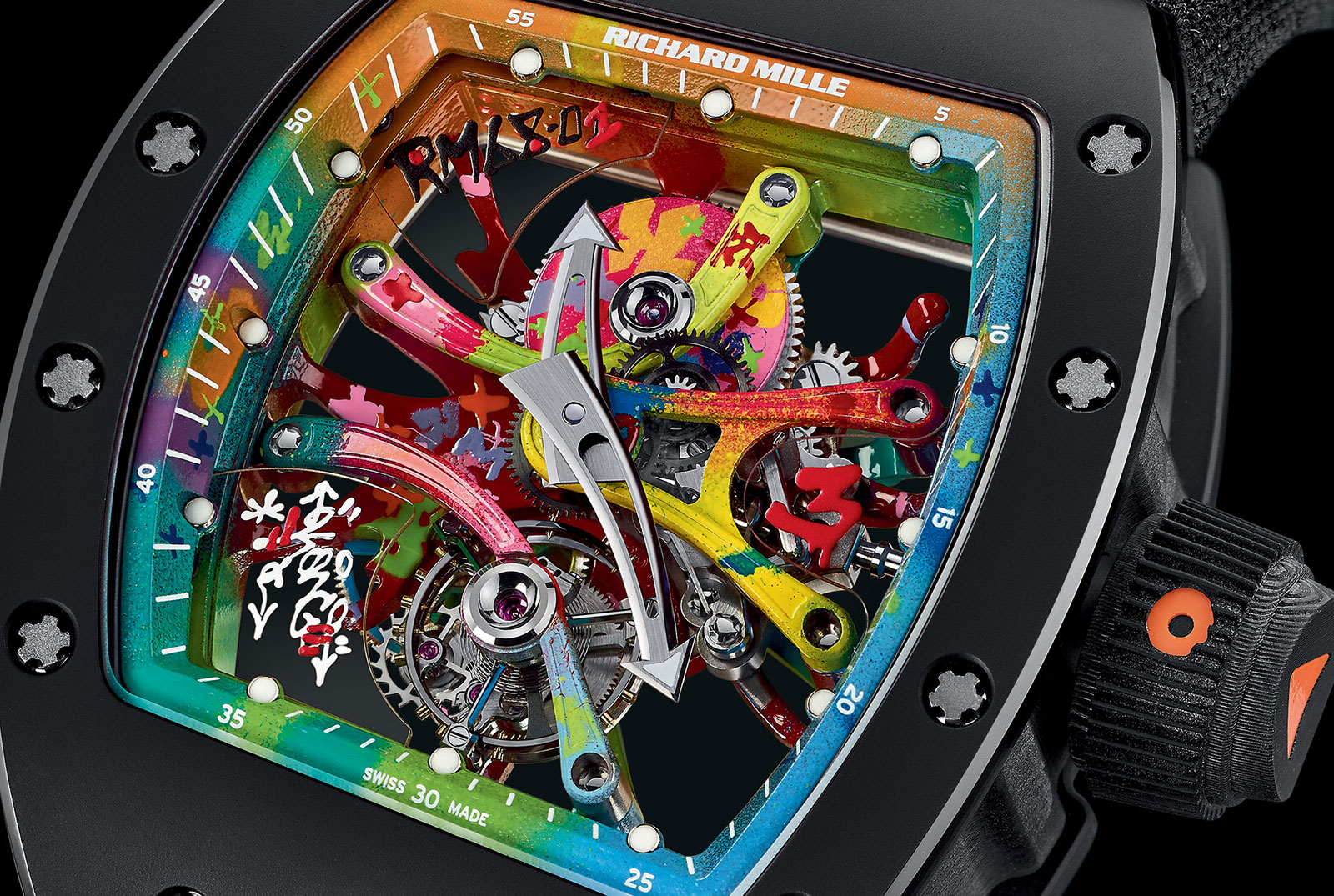 Richard Mille Introduces the Spray Painted Micro Graffiti Art