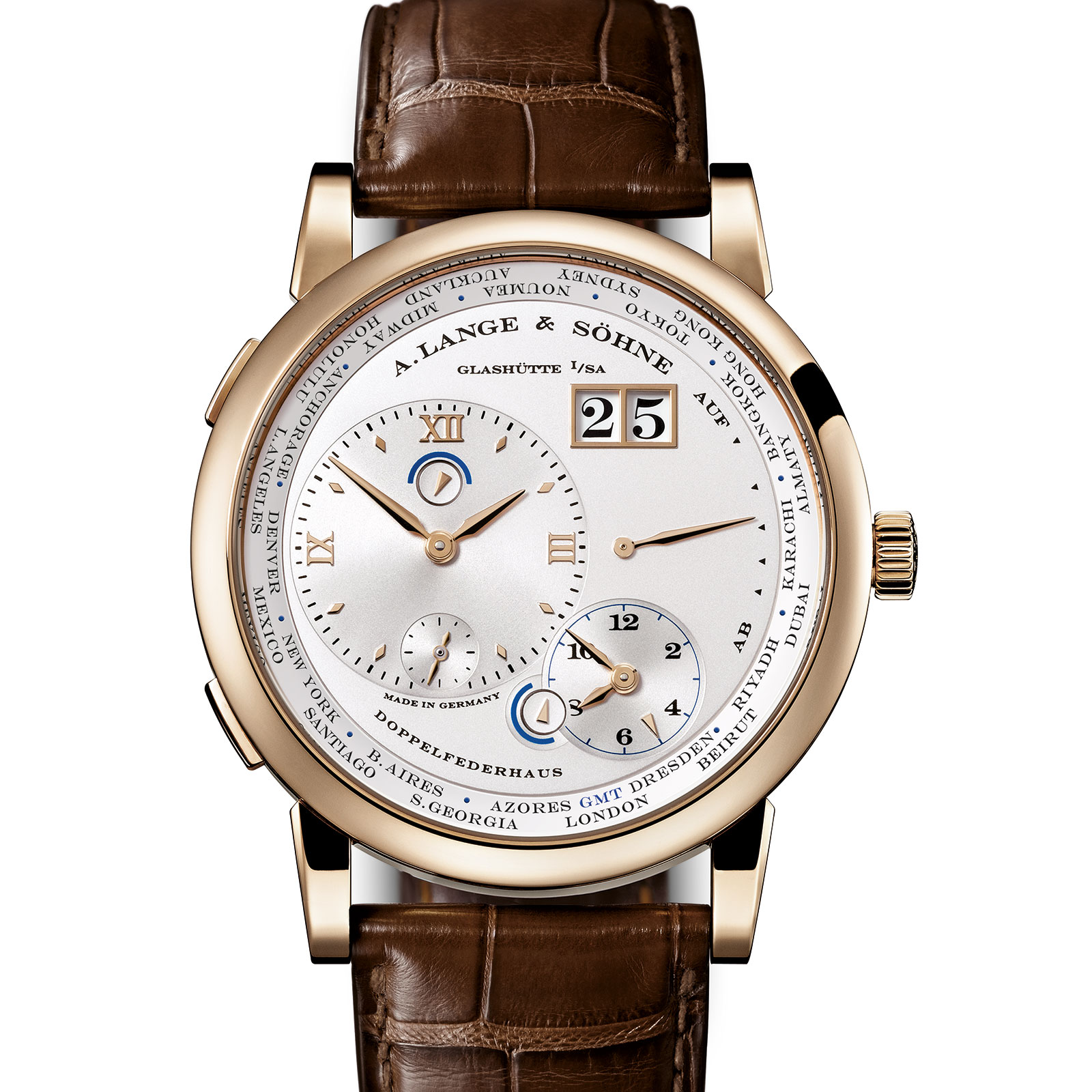 Lange 1 Time Zone Honey Gold 2