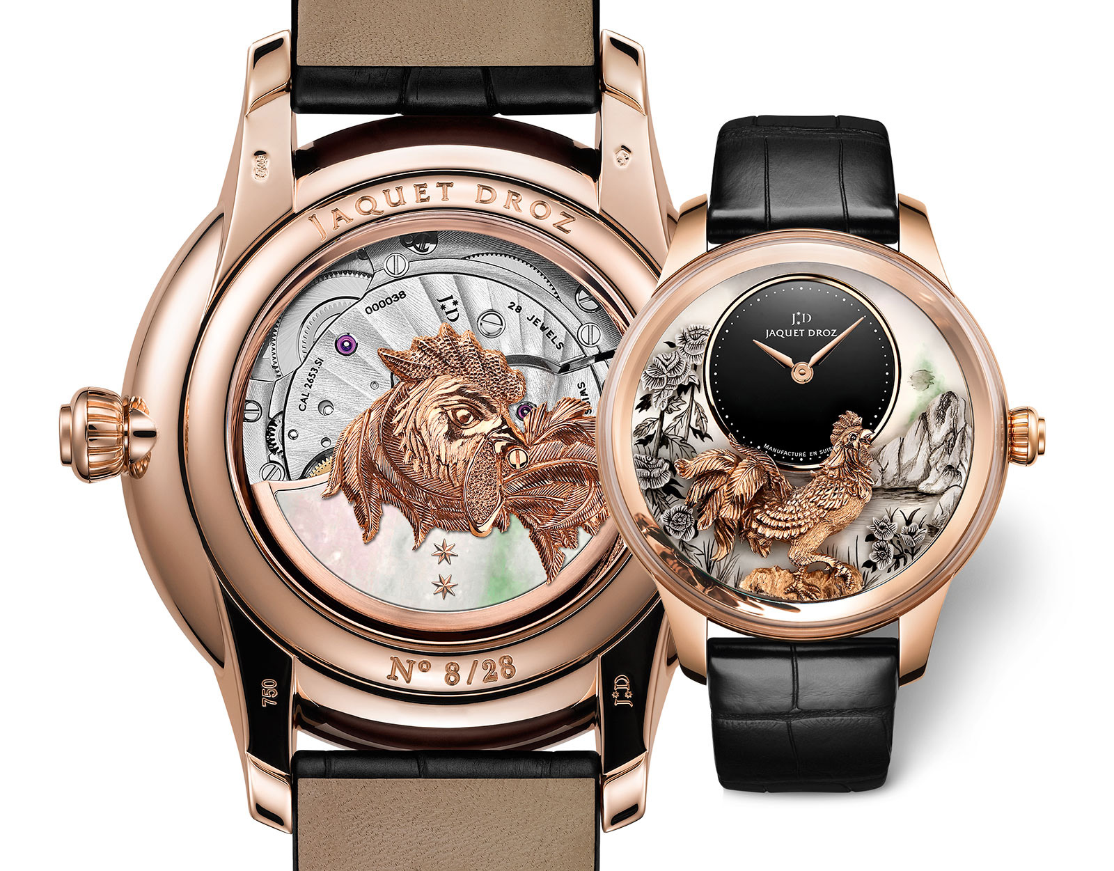 Jaquet Droz Petite Heure Minute Rooster 5