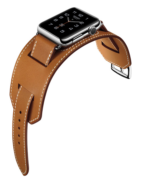 Buy French Barenia Leather Apple Watch Band in Fauve Color