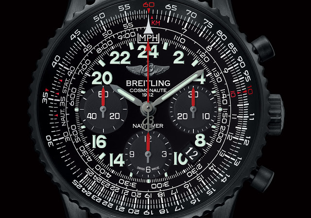 Introducing the Breitling Navitimer Cosmonaute Blacksteel with specs and price SJX Watches