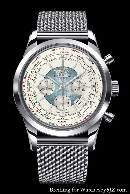 A well designed world timer from Breitling the Transocean Unitime