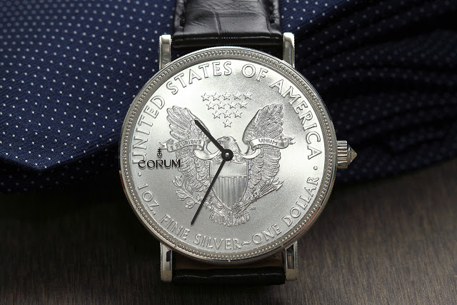 Corum double 2024 eagle coin watch