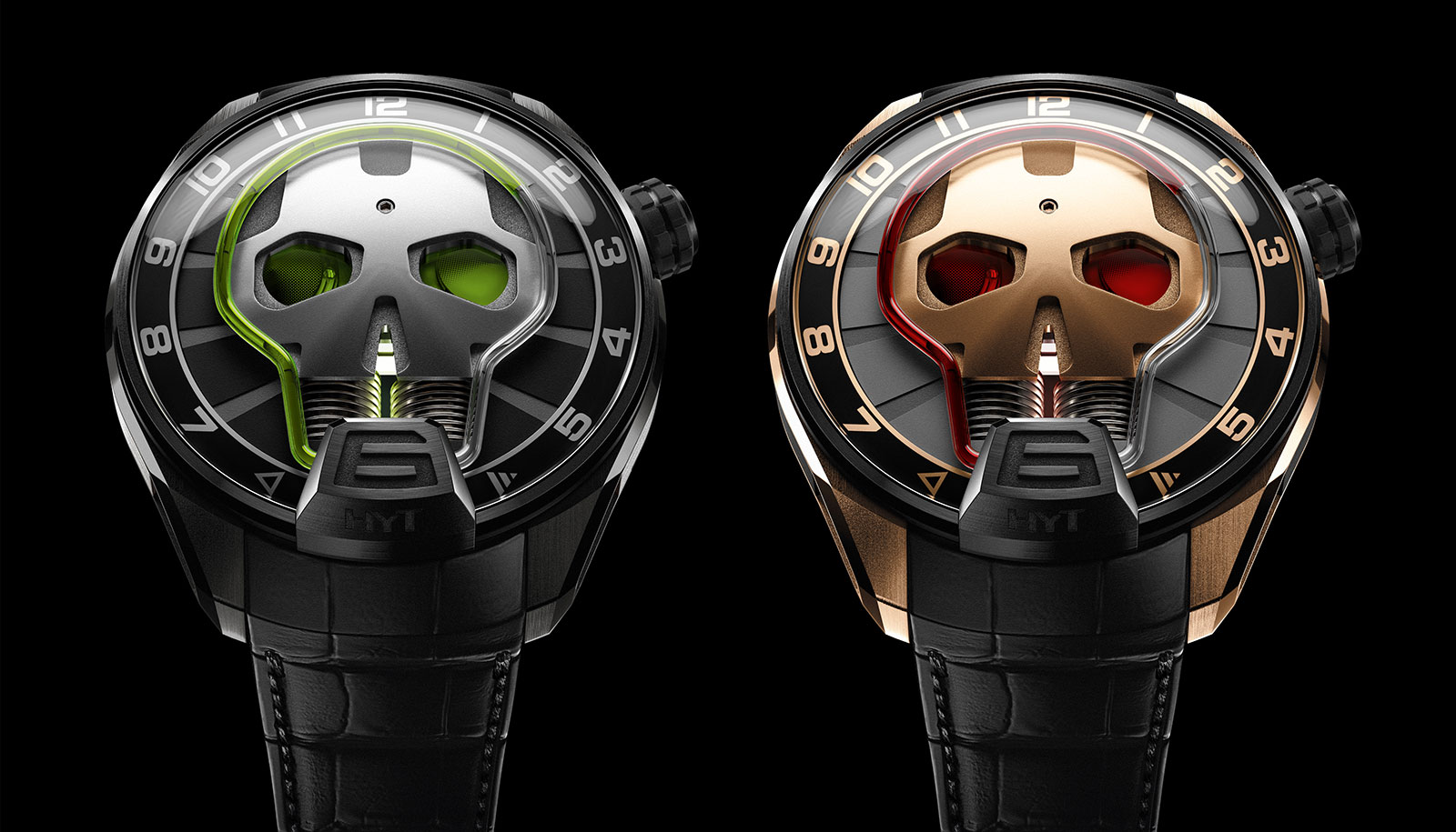 Hyt skull watch price hot sale