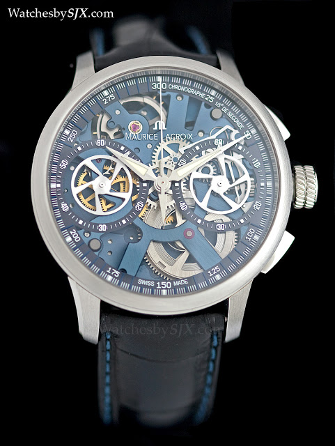 Maurice lacroix skeleton online chronograph