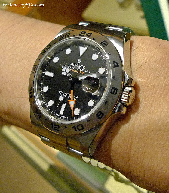 rolex explorer 2 black face