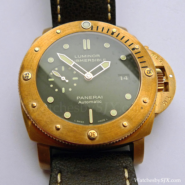 A Panerai PAM382 Bronzo after a month SJX Watches