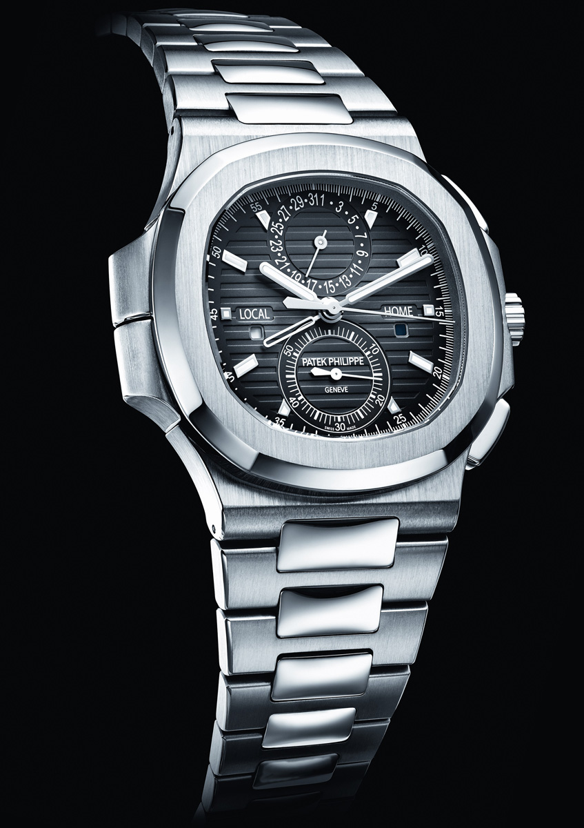 Baselworld 2014 Introducing the Patek Philippe Nautilus Travel Time Chronograph Ref. 5990 1A with specs and price SJX Watches