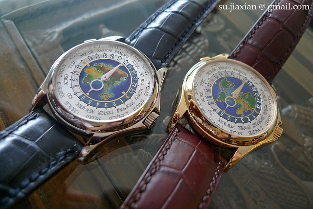 Comparison Patek Philippe World Time ref. 5131 cloisonne dial SJX Watches