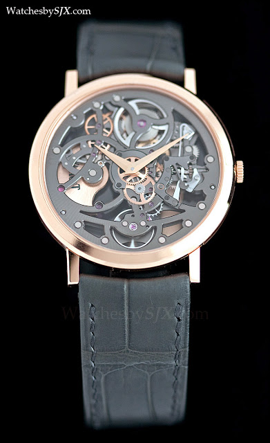 Up close with the Piaget Altiplano Ultra Thin Skeleton now in rose