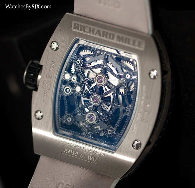 Up Close with the Richard Mille RM 19 01 Natalie Portman Blue