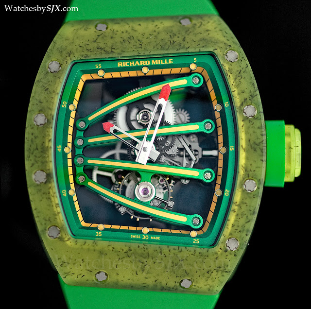 Richard mille store green watch