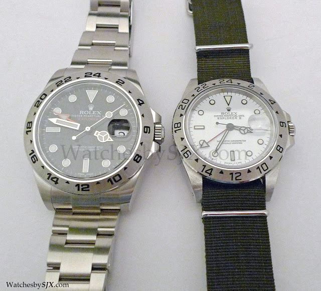 rolex explorer 2 new vs old