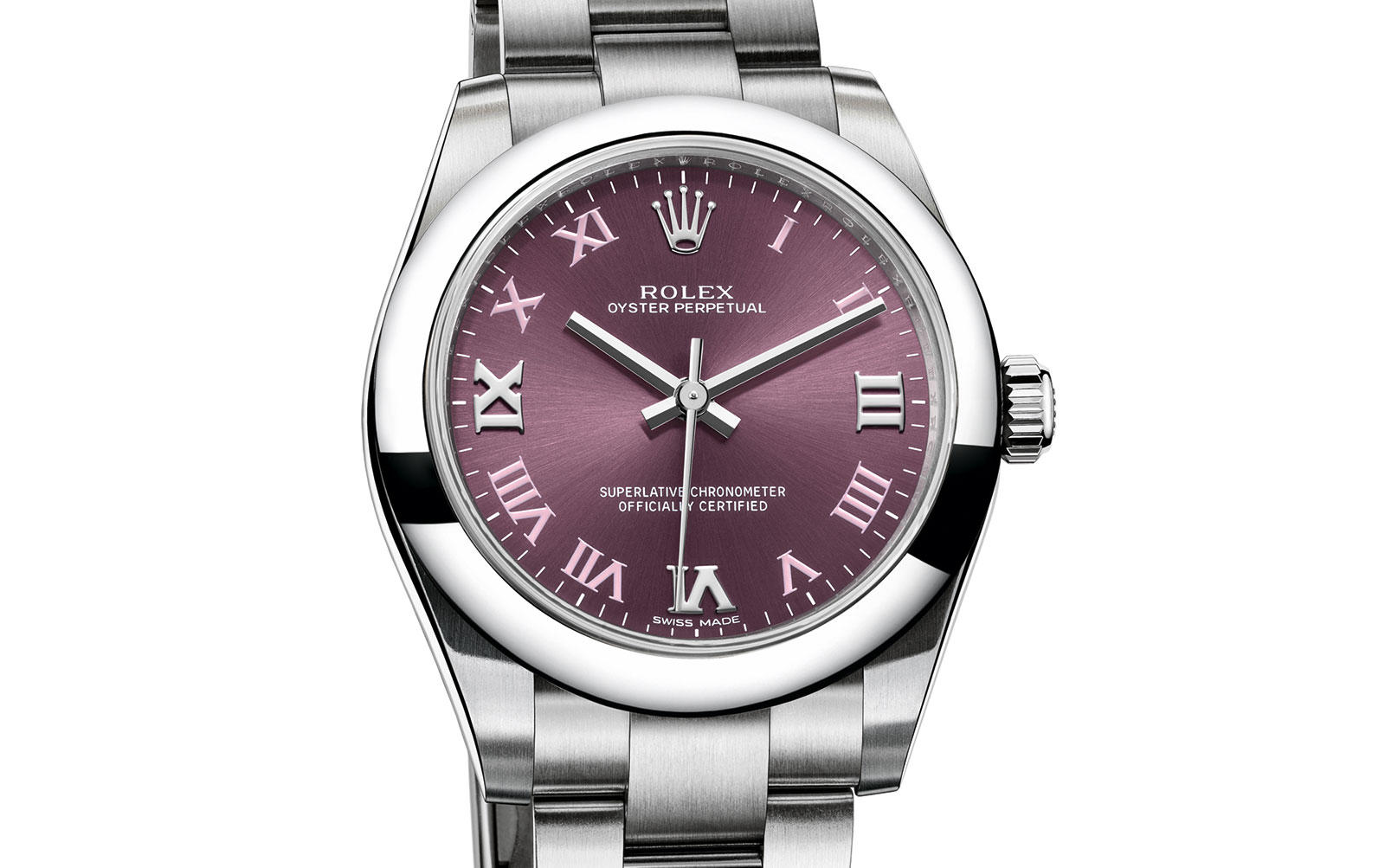 rolex oyster perpetual 31 red grape