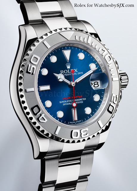 Rolex 116622 YACHT-MASTER Blue Dial Platinum Steel Mens Watch