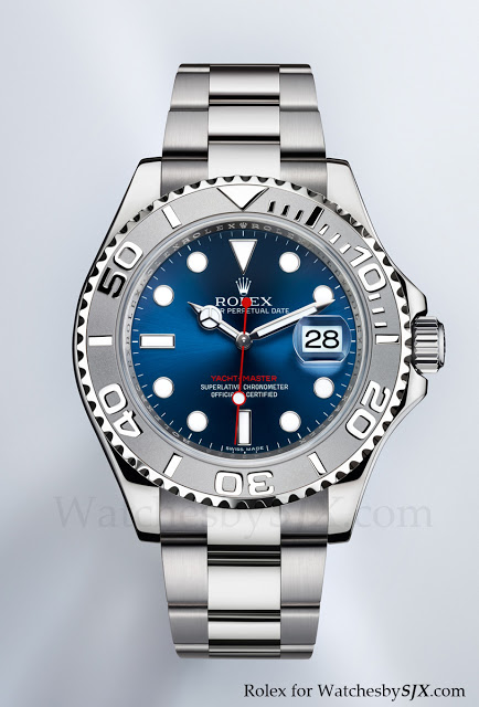 Rolex yachtmaster blue discount face