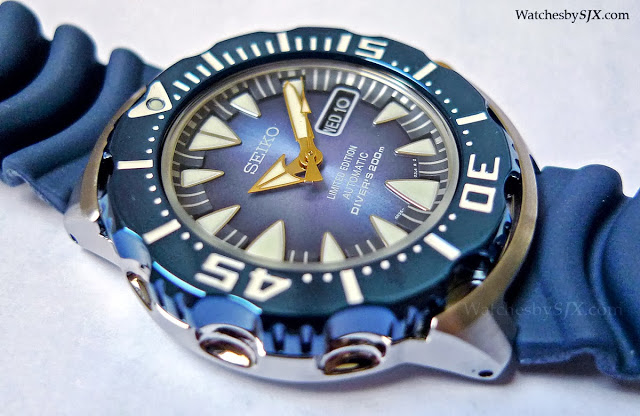 Seiko monster hotsell blue dial