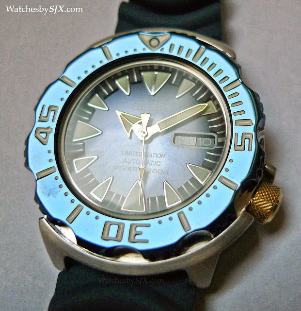 Seiko blue monster hot sale limited edition