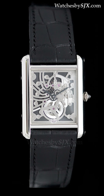 Tank louis cartier 2024 skeleton sapphire watch