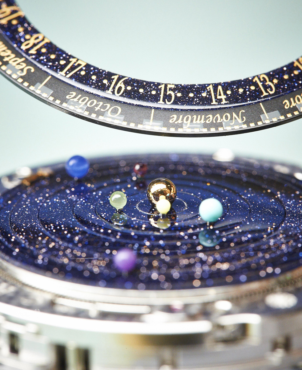 SIHH 2014 Introducing the Van Cleef Arpels Midnight Planetarium Poetic Complication the solar system on your wrist with specs and price SJX Watches