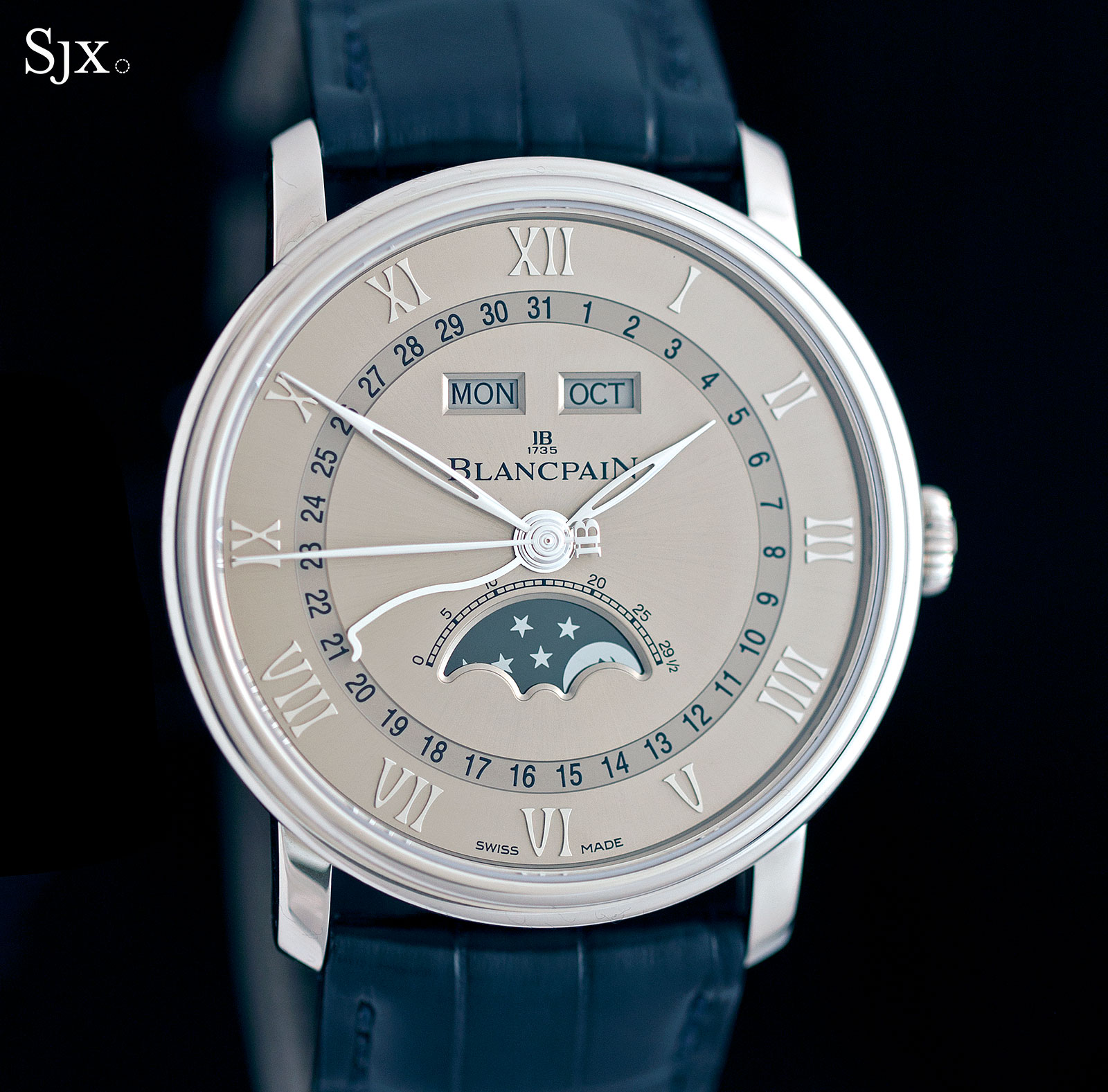 Up Close with the Blancpain Villeret Complete Calendar 40mm SJX Watches