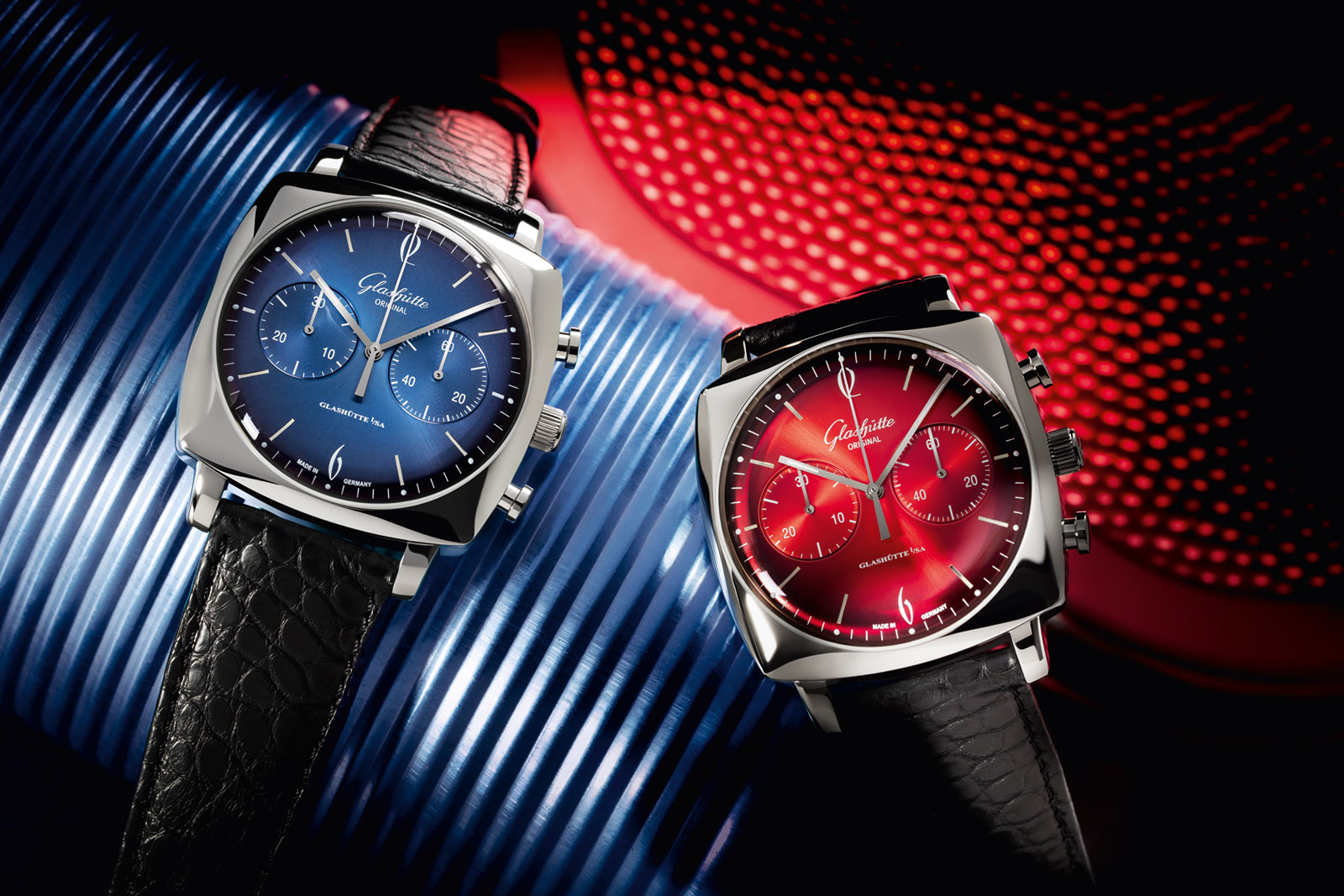 Glashütte Original-Sixties-Iconic-Square-Ocean-Fire