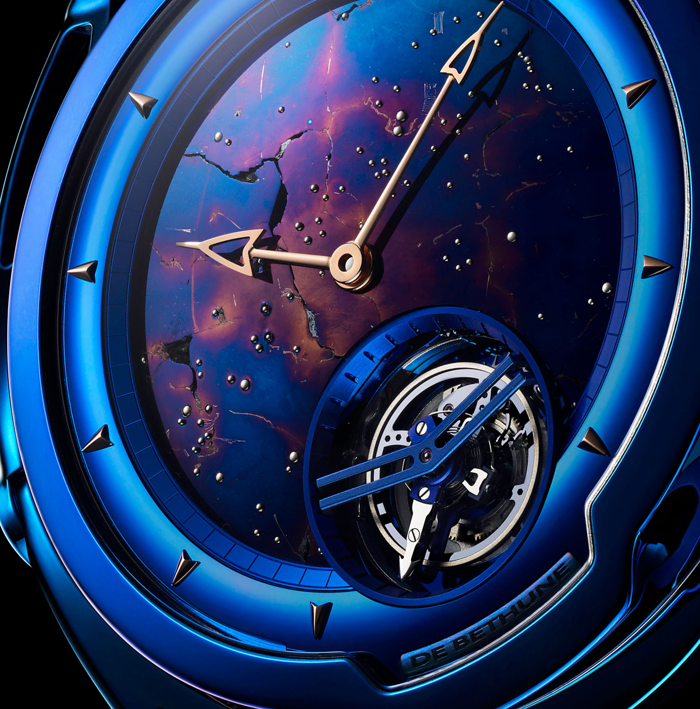 De Bethune DB28 Kind of Blue Tourbillon Meteorite 2