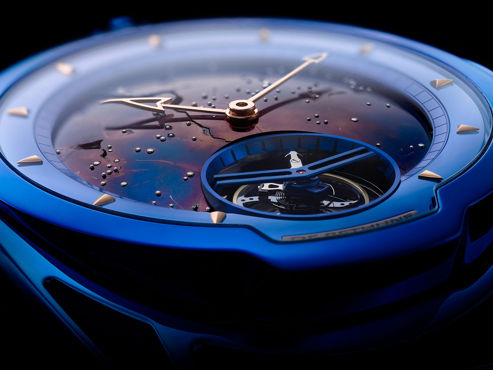 De Bethune DB28 Kind of Blue Tourbillon Meteorite 3