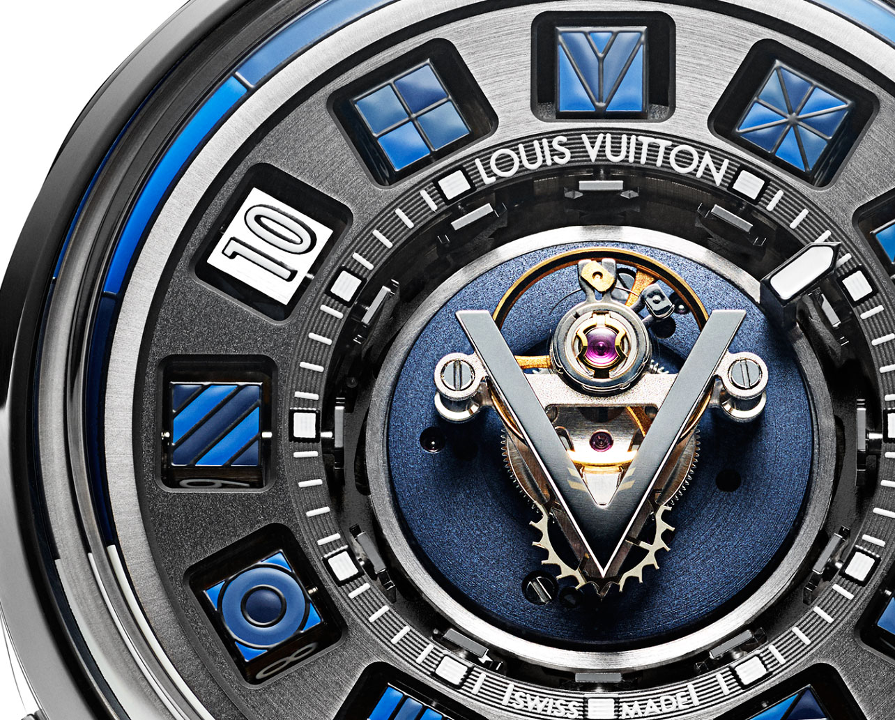 Louis Vuitton Escale Spin Time Tourbillon Central Blue 1