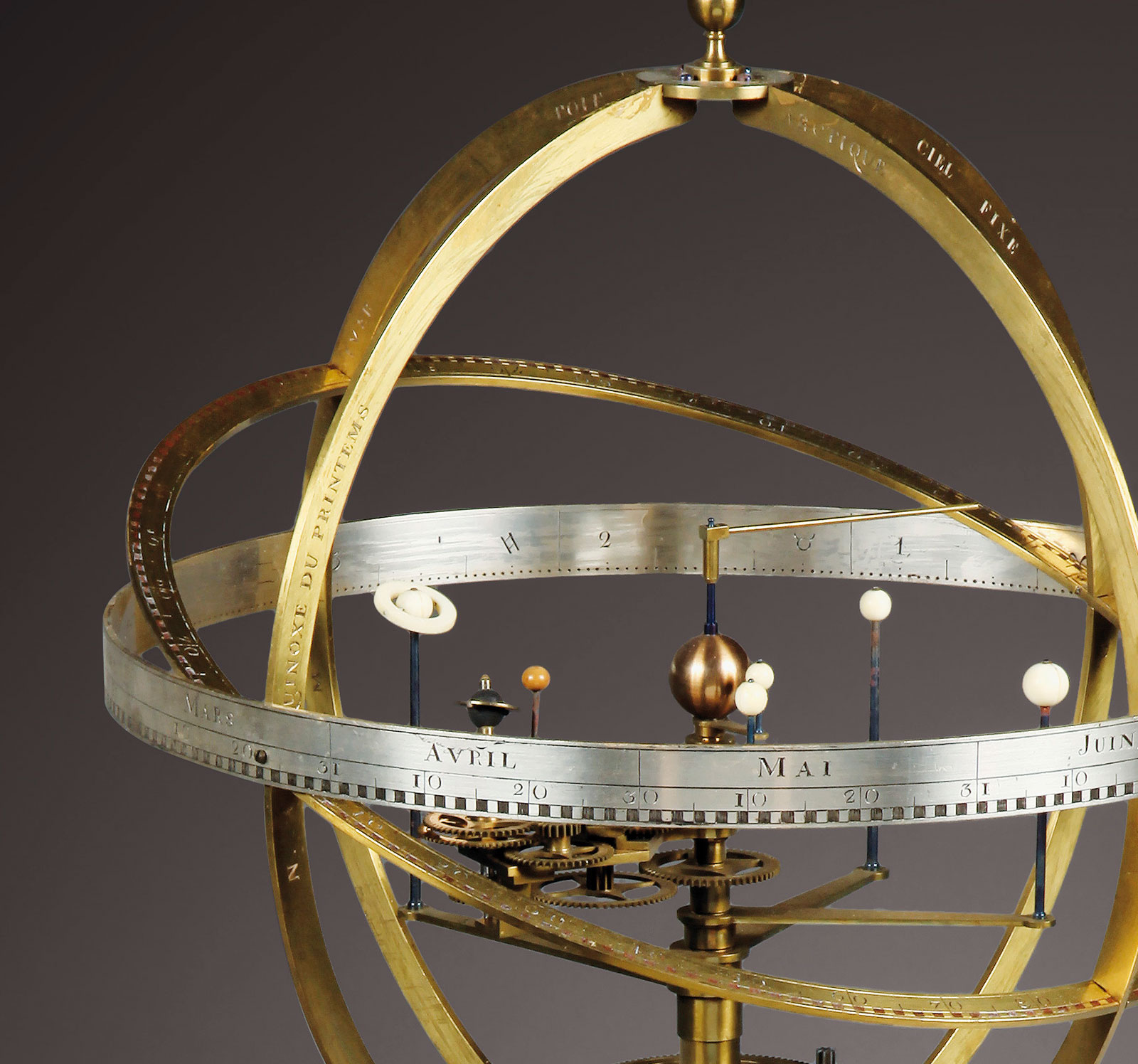 Antide Janvier armillary planetarium clock