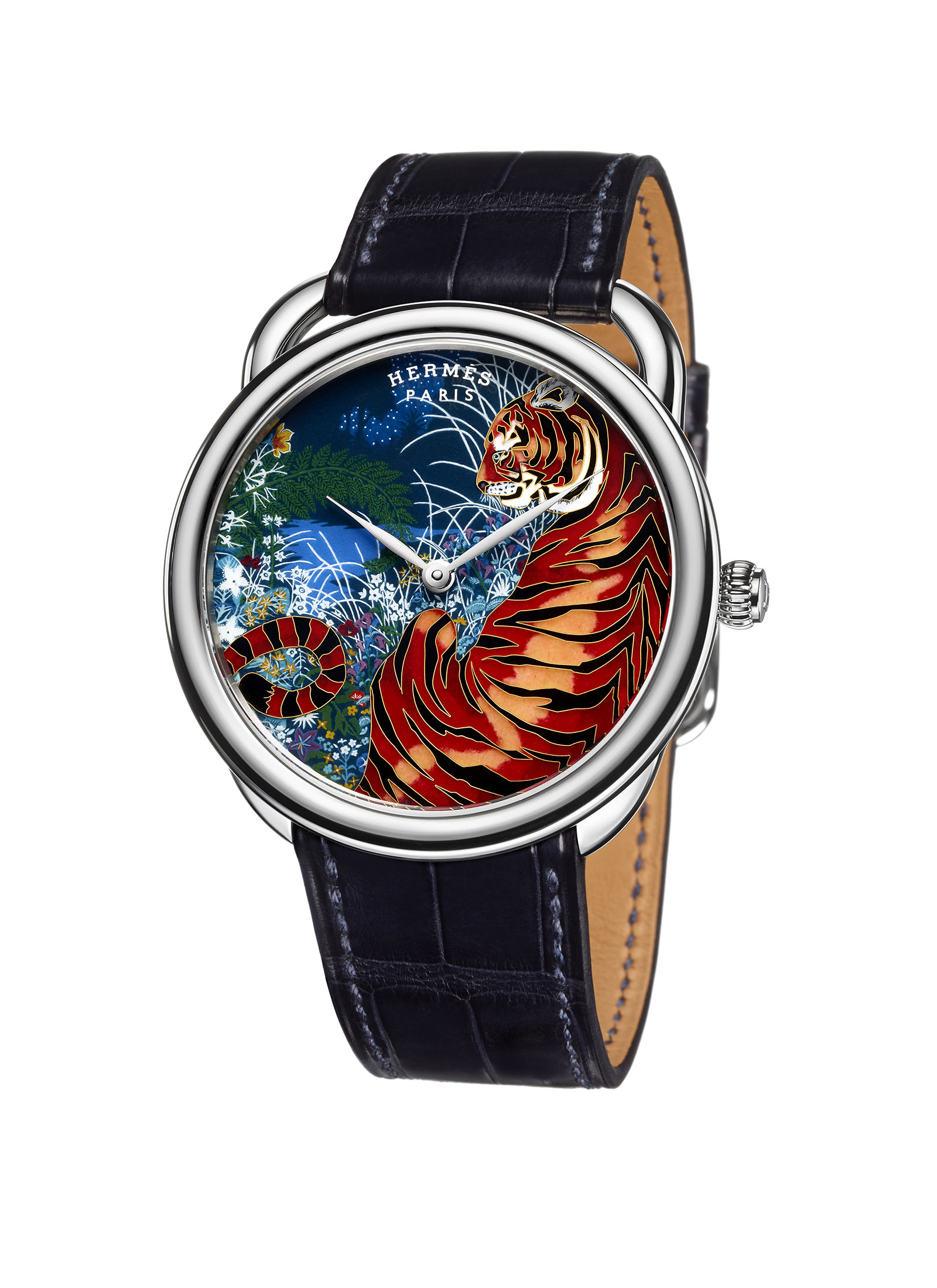 Hermès debuts limited edition slim watches with hand-painted dials