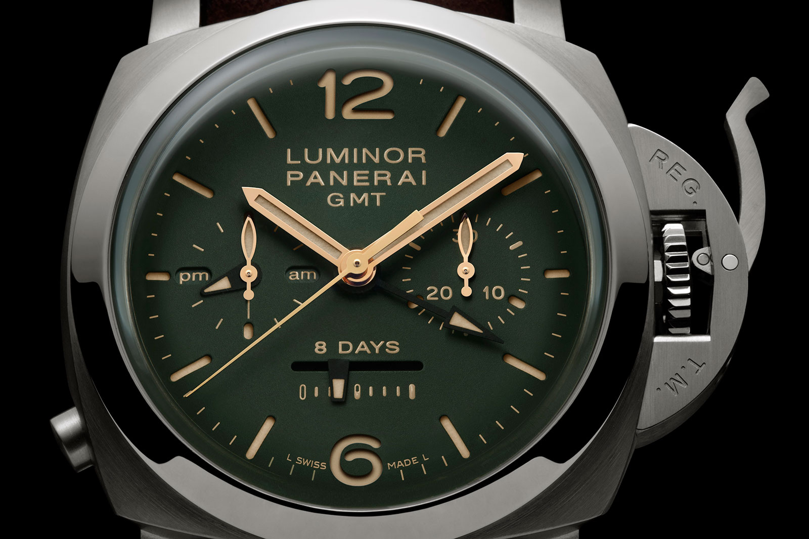 Panerai luminor best sale green dial