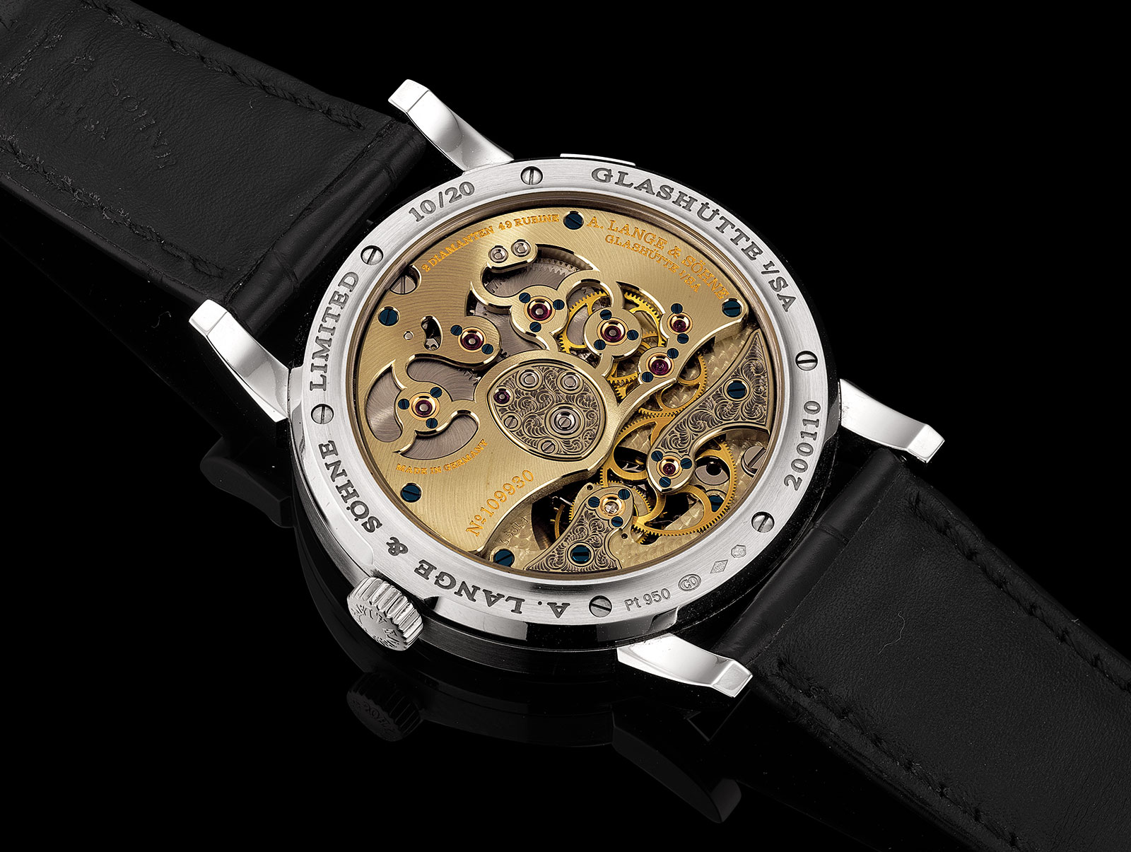 Lange 1 Tourbillon Handwerkskunst enamel