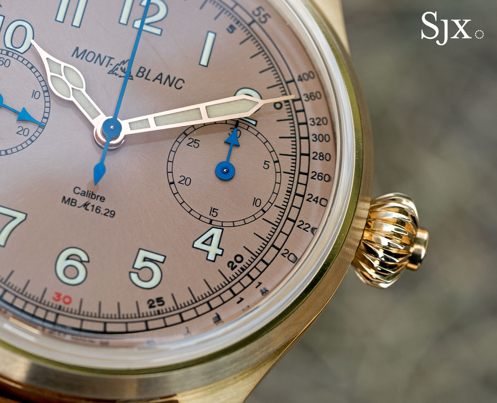 Montblanc 1858 Chronograph Tachymeter Salmon Bronze 8