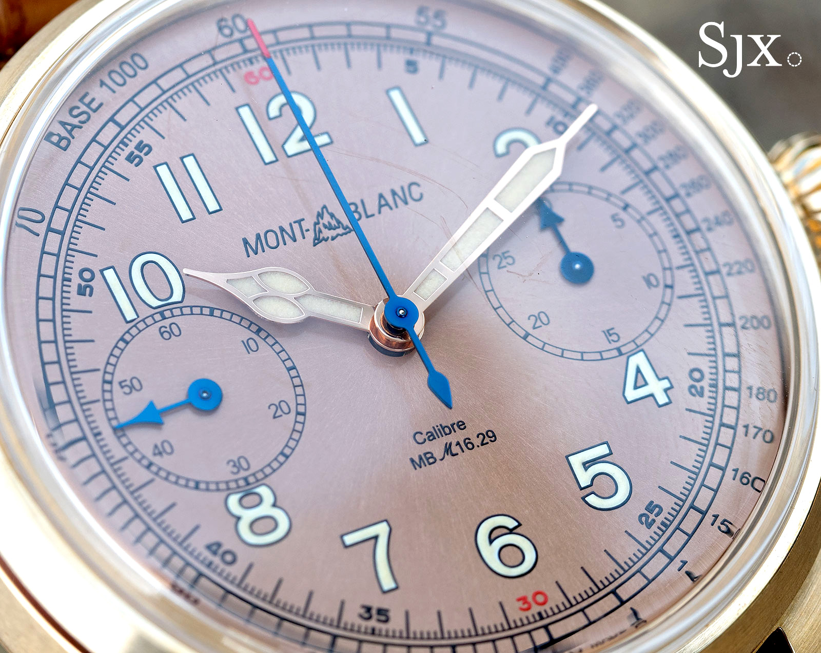 Montblanc 1858 Chronograph Tachymeter Salmon Bronze dial