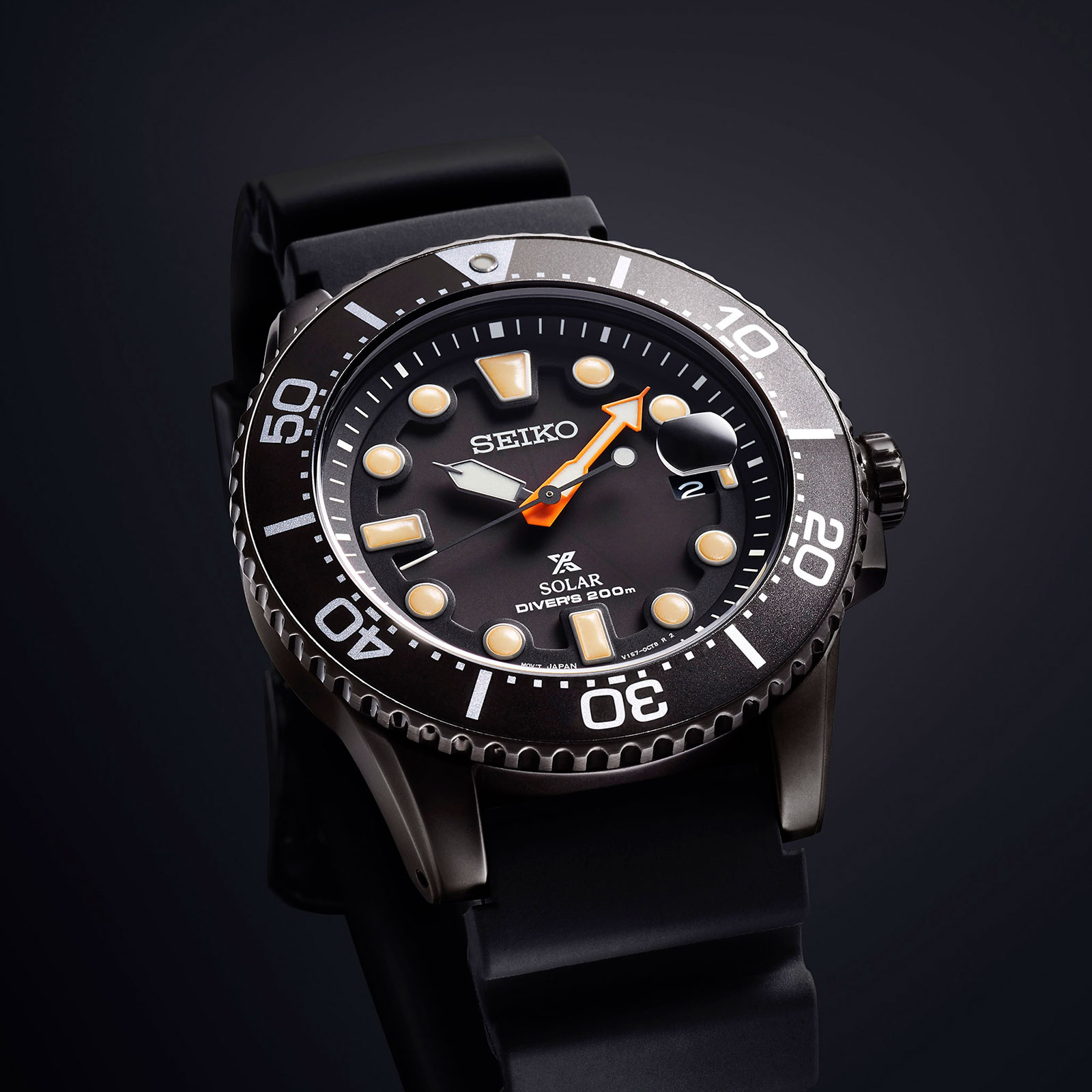 Seiko prospex black and on sale gold