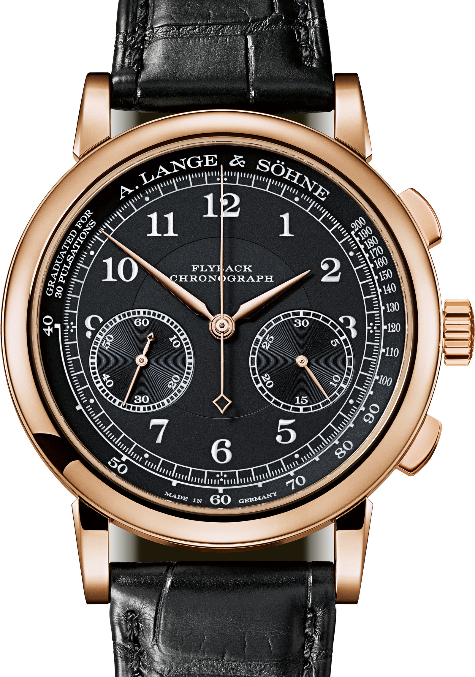 Lange 1815 chronograph black on sale dial