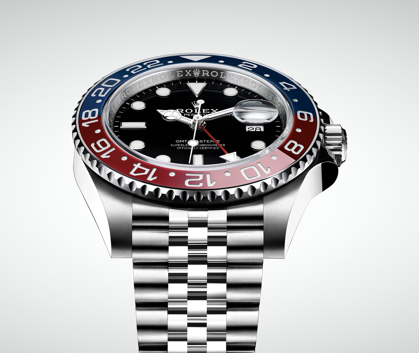 Bror Stifte bekendtskab Indkøbscenter Baselworld 2018: Rolex Introduces the GMT-Master II “Pepsi” in Stainless  Steel | SJX Watches