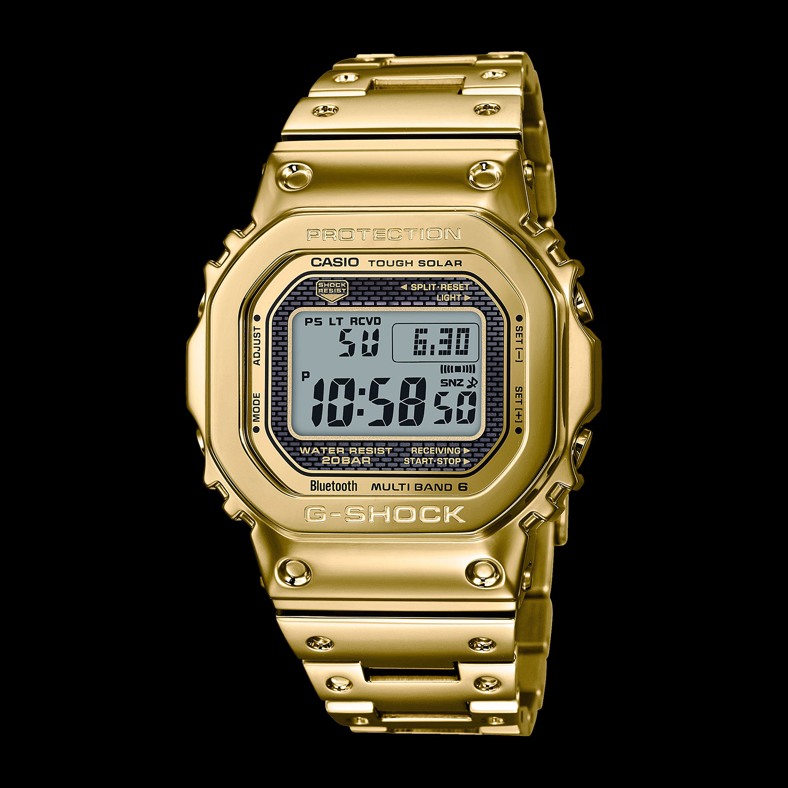 all gold g shock watch