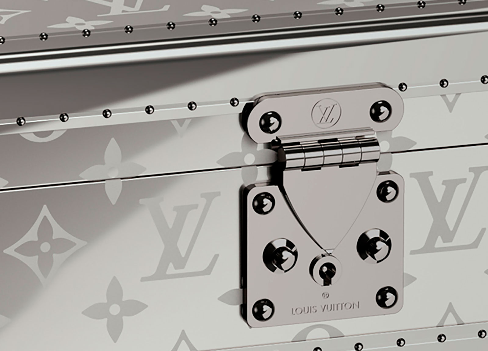 Louis Vuitton Monogram Titanium Watch trunk Coffret Montres 1