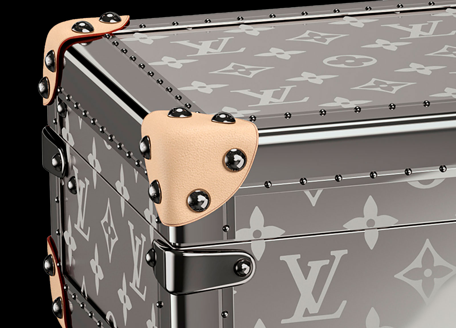Louis Vuitton Monogram Titanium Watch trunk Coffret Montres 2