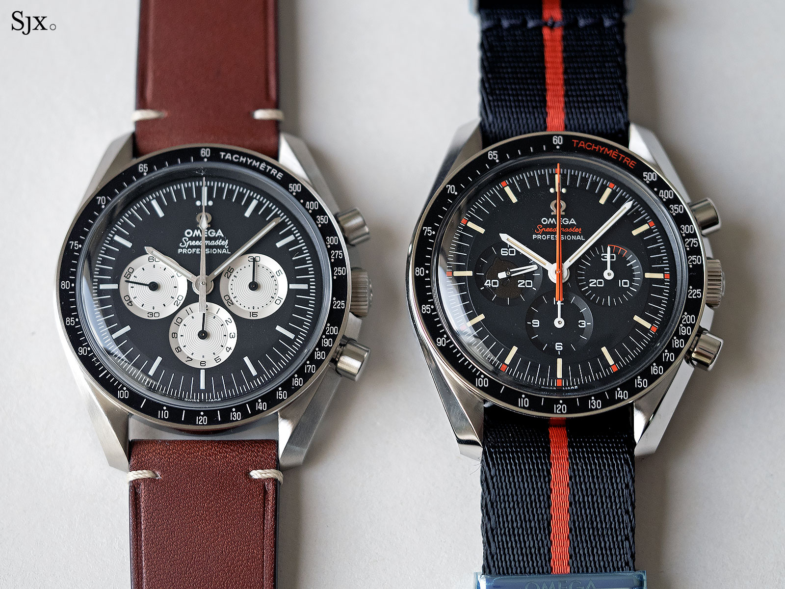 omega speedmaster orange hand