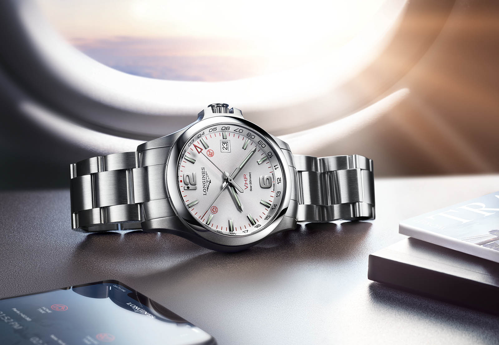 Introducing the Longines Conquest V.H.P. GMT Flash Setting SJX