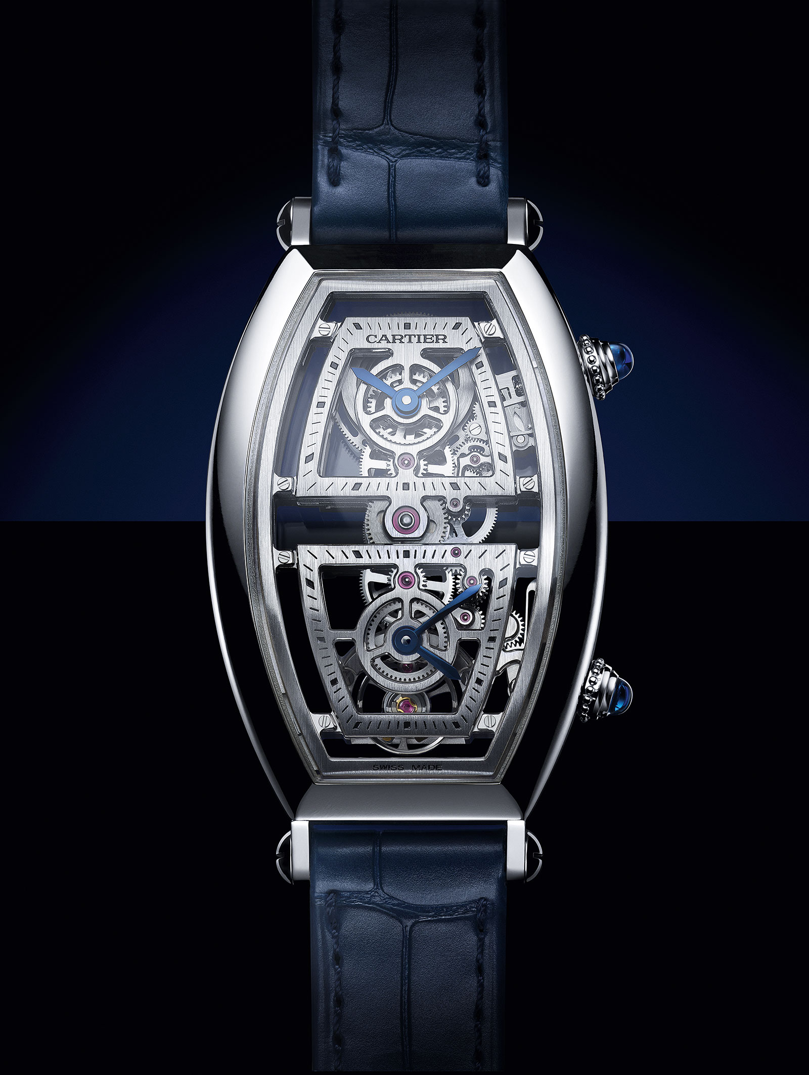 Cartier Privé Tonneau Skeleton Dual Time