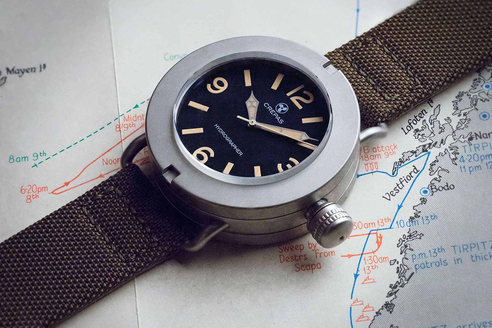 Introducing the Crepas Hydrographer 1942m by OceanicTime SJX Watches