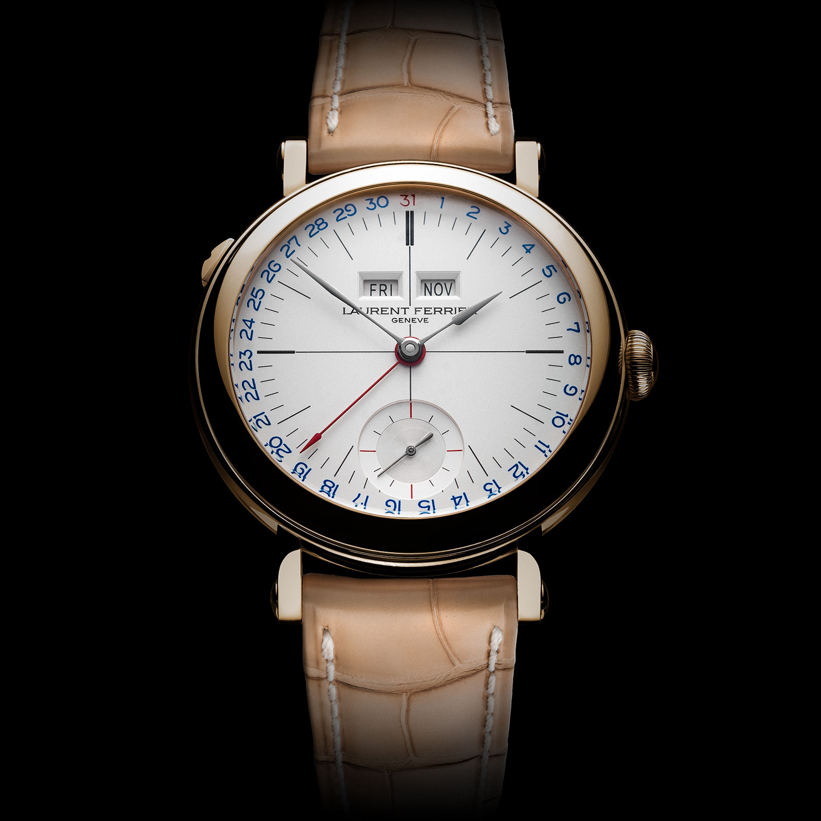 Laurent Ferrier Annual Calendar Montre Ecole opaline 3