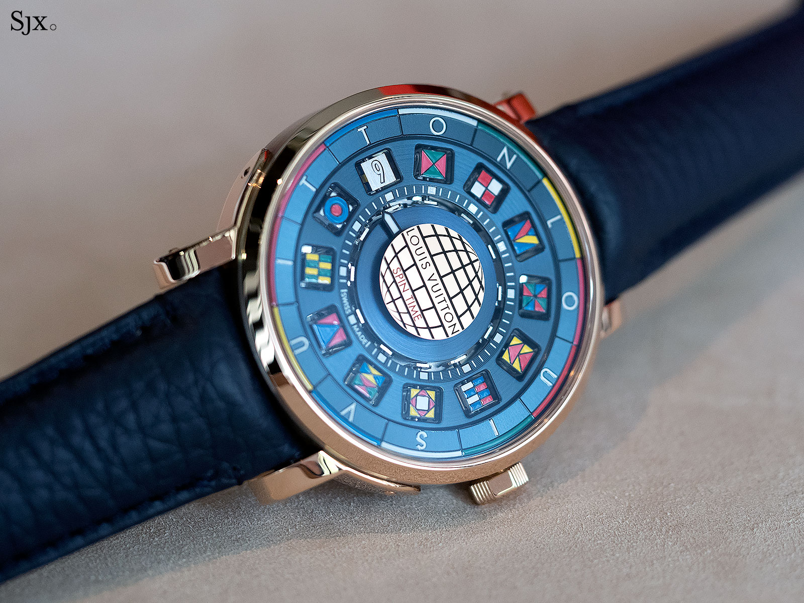 The Louis Vuitton Escape Spin Time Meteorite 41. It features twelve in